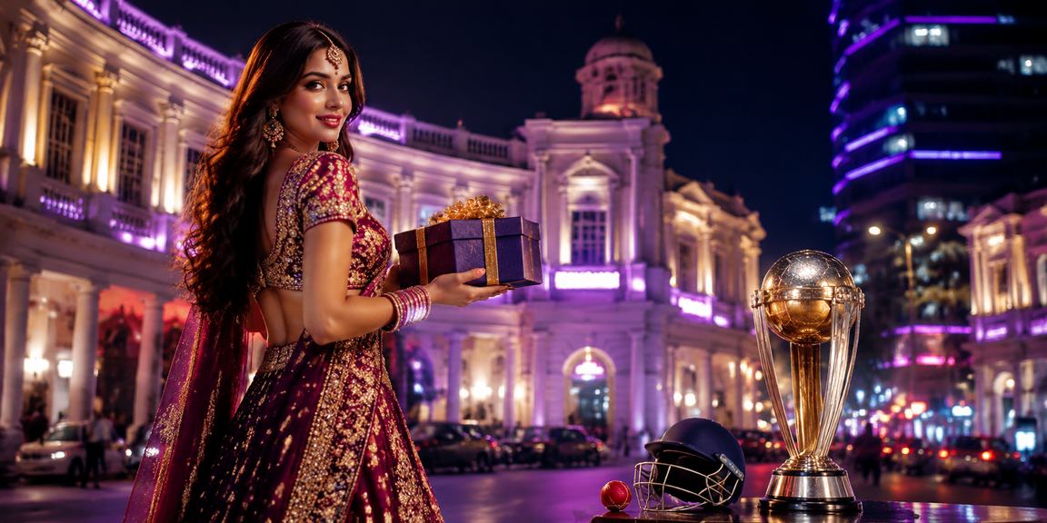 Night view of Connaught Place Delhi, symbolizing vibrant cricket betting scene